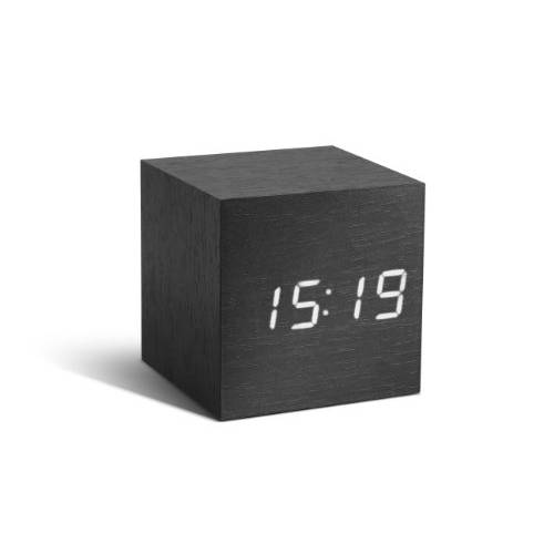Gingko Cube 클릭 시계 Black/ 화이트 LED