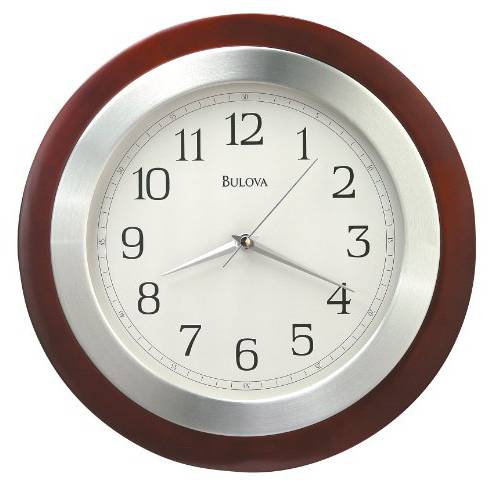 Bulova C4228 Reedham Clock, 월넛 피니쉬