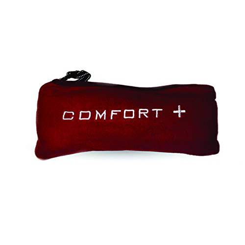 Comfort Plus 3-in-1 Microfleece 고급 여행용 Blanket (Burgundy)