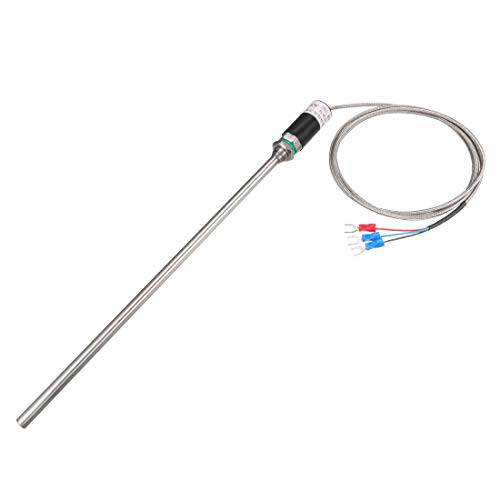 uxcell Pt100 온도센서,열전대,thermocouple 7mmx230mm 방수 온도 센서 Probes with 1.5M 케이블 -50 to 420C