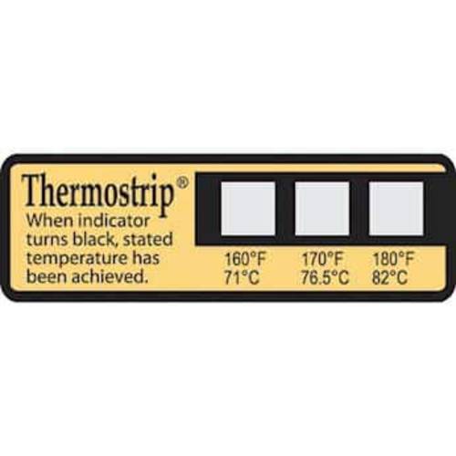 Digi-Sense Irreversible Thermostrip Disinfection 인디케이터, 160-180F/ 71-82C 16/ Pk