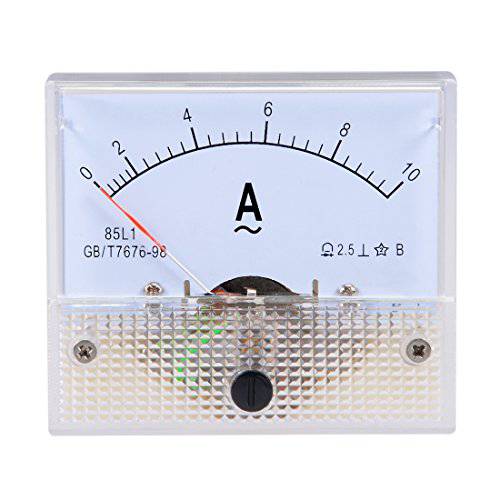 uxcell AC 0-10A 아날로그 Panel Ammeter Gauge Ampere Current Meter 85L1