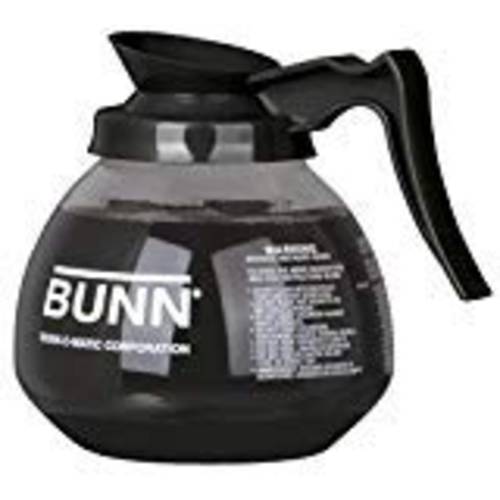 BUNN 커피포트 Decanter/ 보온병,보냉병 블랙 레귤러 - New Glass Design 모양 - 인체공학 본체 - 12 Cup 용량 (Pack of 3)