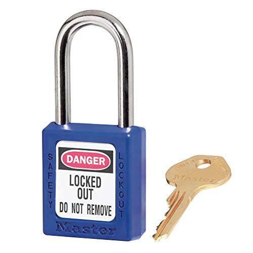 Master Lock 410BLU Lockout Tagout 세이프티,안전 맹꽁이자물쇠,통자물쇠,자물쇠 블루