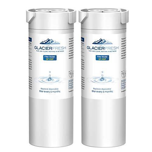 GLACIER FRESH XWF 교체용 GE XWF 냉장고 용수필터, 물 필터, 정수 필터 2-Pack