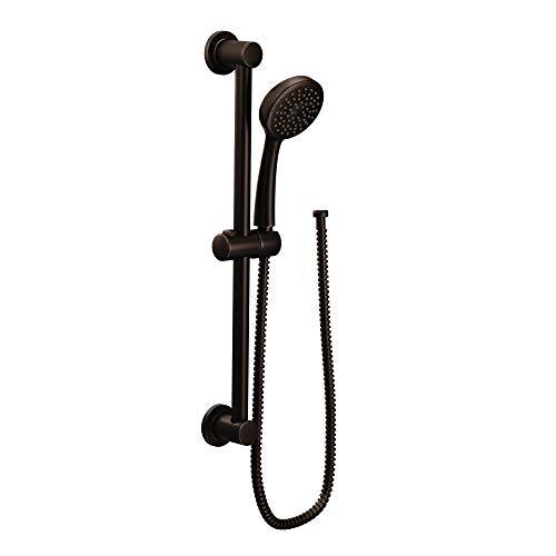 Moen 3868EPORB Eco-Performance 소형,휴대용 샤워 with 24-Inch 슬라이드 바 and 69-Inch Hose, Oil-Rubbed Bronze