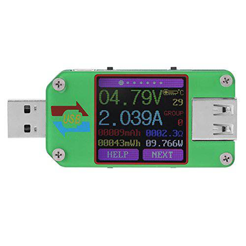 UM24C/ UM24 USB 2.0 파워 Meter 테스터,tester 컬러 LCD 디스플레이 전압,볼트 Current 파워 Meter Energy 용량 충전 치수,측정 (UM24)