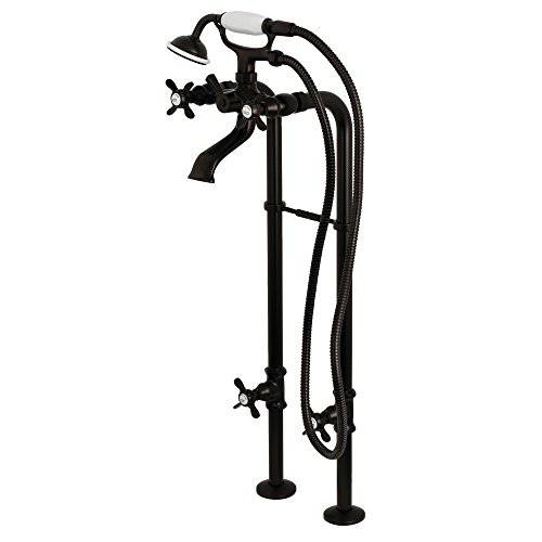 Kingston Brass CCK285K5 Freestanding 욕조 Faucet, 28 Length, 오일 Rubbed Bronze