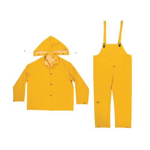 CLC Custom Leathercraft 방수 Wear R101L .35MM 3-Piece 방수 정장 Yellow, 라지