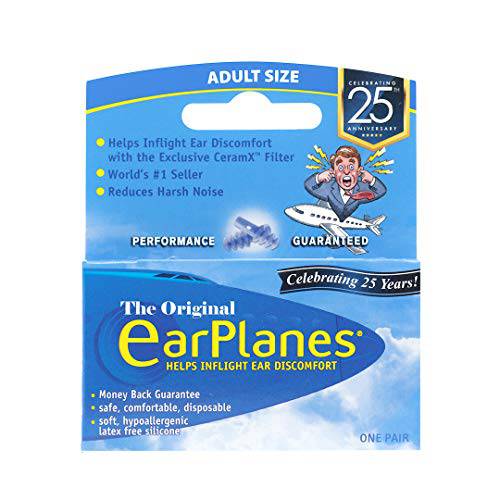 EarPlanes Earplugs, 3 Pairs