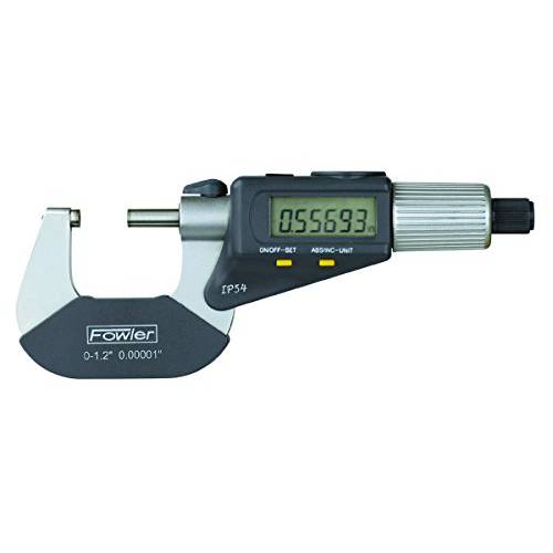 Fowler 54-866-001 Quadramic 전자제품 4-way 독서 Micrometer, 0-1/ 0-25mm 계량 Range, 0.00005/ 0.001mm Resolution, RS-232 Output