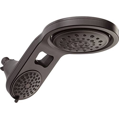 Delta Faucet Hydro방수 5-Spray Touch-Clean 2-in-1 방수 샤워 Head, Venetian Bronze 58580-RB-PK