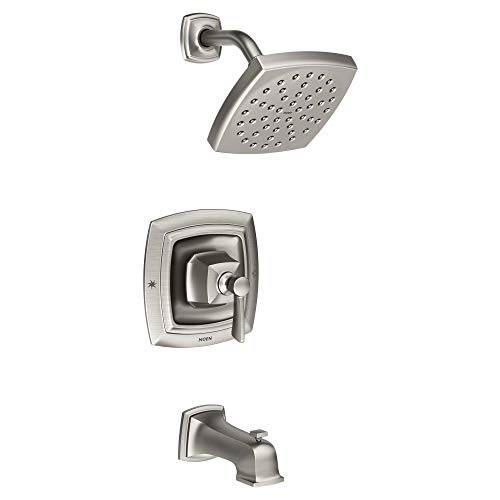 Moen 82922SRN Conway Posi-Temp 욕조 and 샤워 with 밸브 Included, 스팟 Resist Brushed Nickel