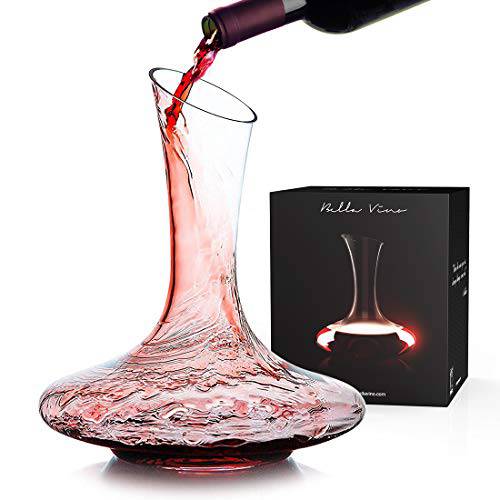 KOIOS 와인 Decanter-100% 핸드 Blown Lead-Free 크리스탈 Glass 와인 Decanter, 레드 와인 Carafe, 와인 Accessories, 와인 기프트 (1200ml)