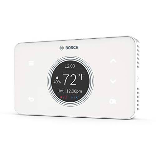 Bosch Thermotechnology BCC50 와이파이 Thermostat-Works with Alexa and 구글 Assistant, All-in-One, Touch Screen, 세이프티,안전 Control, 스마트 Home, 화이트