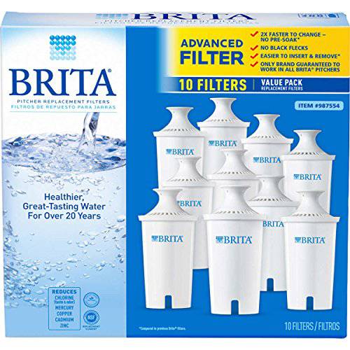 Brita 교체용 용수필터,물필터,여과기,필터 for 음료 Water 주전자 (Pack of 10)