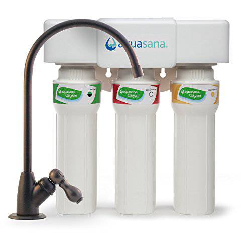 Aquasana AQ-5300+ .62 3-Stage Max Flow 언더 싱크대 용수필터, 물 필터, 정수 필터