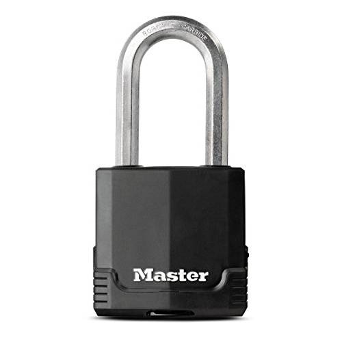 Master 잠금Padlock, Magnum 코팅 Laminated Steel Lock, 2-1/ 8 in. Wide, M515XKADLH