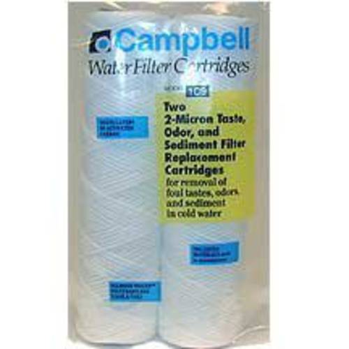 Campbell 1c9-12 맛이나다&  냄새 필터 Cartridge, 2 Micron, 9 3/ 4, 2 Pack