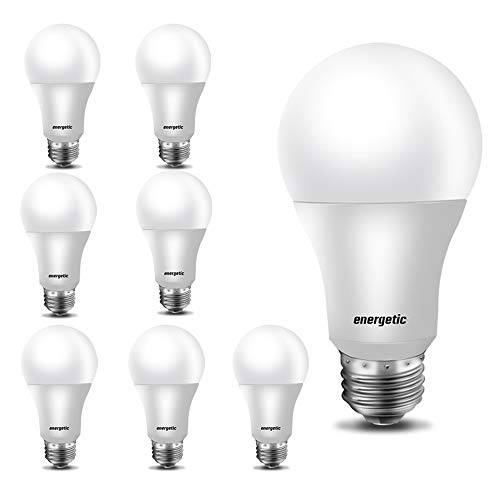 60W Equivalent, A19 LED 전구, 5000K Daylight, E26 미디엄 Base, Non-Dimmable LED 전구, 750lm, UL Listed 16-Pack