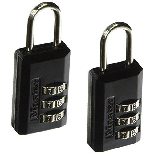 Master Lock 646T 3/ 4 재설정가능 비밀번호 맹꽁이자물쇠,통자물쇠,자물쇠 2 Count