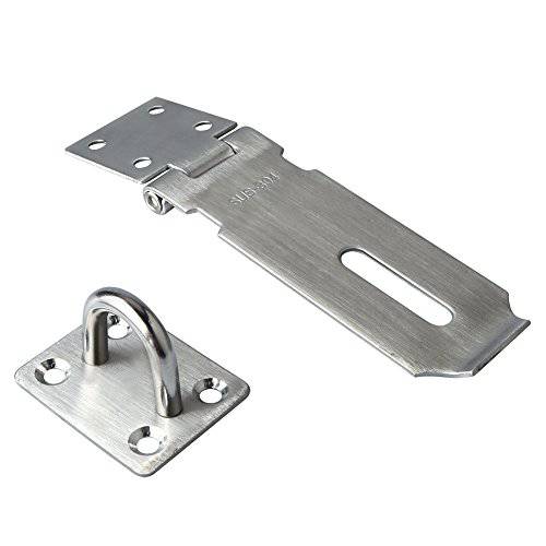 Alise MS9 맹꽁이자물쇠,통자물쇠,자물쇠 걸쇠 문,문틈 걸쇠 걸쇠 잠금 래치 SUS 304 스테인레스 Steel Brushed Nickel