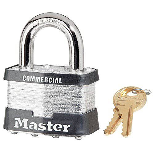 24 팩 Master Lock 5KA-A383 2 와이드 키, 열쇠 한쌍 상업용 등급 코팅된 맹꽁이자물쇠,통자물쇠,자물쇠 1 걸쇠 높이 - 키, 열쇠 to A383 키 코드