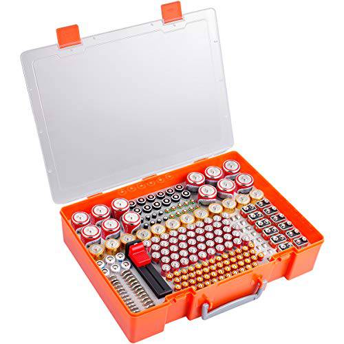 배터리 스토리지 오거나이져 Holder, 226 배터리 오거나이져 케이스 with 배터리 Tester. Batteries 스토리지 용기,반찬통 박스 Fits for AA AAA 9V C D 23A CR123 리튬 3V LR44 CR2016 CR1632 CR2032 CR2025