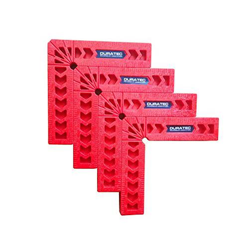 Duratec 포지셔닝 Squares, 목공 Tool, 클램핑 90 도 Angles for Picture Frames, Boxes, Cabinets or Drawers .Set of 4pcs (6 Inch)