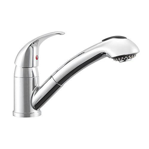 Dura Faucet DF-NMK852-SN RV Pull-Out 부엌, 주방 Faucet (Brushed 세틴 Nickel)