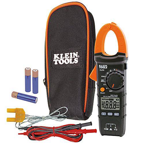 Klein Tools CL380 Electrical Tester, 디지털 클램프 Meter and Non-Contact 전압,볼트 Tester, Auto-Ranging and TRMS, 400 Amps, LCD 디스플레이