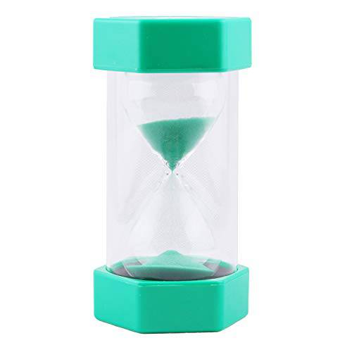30 Minute Hourglass VEOLEY 샌드 타이머 라지 세큐리티 샌드glass 30 minute 샌드 시계 for Kids/ Teacher/ Classroom/ 사무실,오피스 3.5 x 3.2 x 6.4 Inches - 보라색