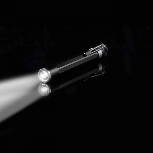 Nite Ize INOVA XP LED 펜 라이트, 185 루멘 펜 플래시라이트,조명 포켓 클립, 방수,  충격방지+ Crushproof, 블랙 Aerospace-grade 알루미늄 바디