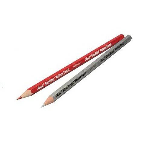 Markal 96105 Red-Riter/ Silver-자국없음 Welder Pencil, 1 Red-Riter and 2 Silver 자국없음 펜슬