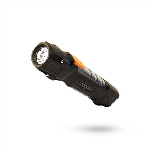 Energizer 피벗 플러스 LED Flashlight, IPX4 WaterResistant, 회전식 Head, High-Performance Work Light, Virtually 부셔지지않는 Body, Batteries Included, Multi, 원 Size (HCSW21E)