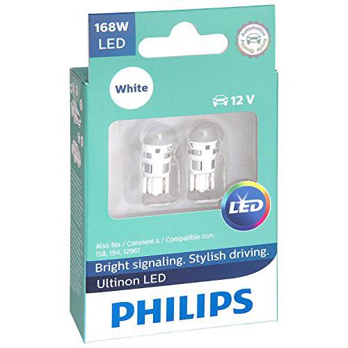Philips 168WLED Ultinon LED 전구 (White), 2 Pack