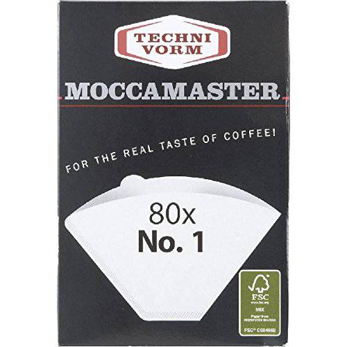 Technivorm Moccamaster Cup-One 용지 Filters, Size, 화이트