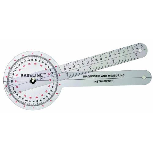 Baseline Plastic 360 도 ISOM Goniometer, 12 Length