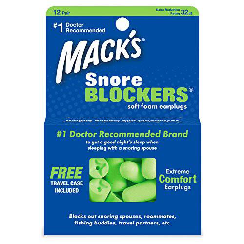 Mack’s Snore 차단제 소프트 폼 귀마개, 소음방지귀마개 - 12 Pair