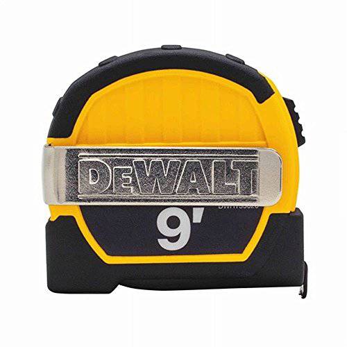 Dewalt DWHT33028M 4 Pack 9ft. 마그네틱, 자석 포켓,미니,휴대용 테이프 Measure, 블랙 and Yellow