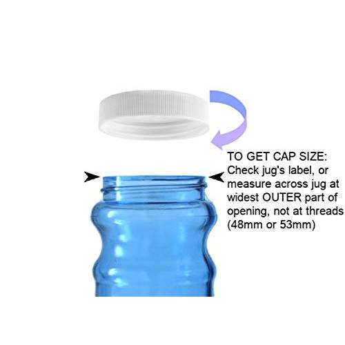 Water Bottle 교체용 줄 캡 3-5 Gallon Water Bottles Jugs, 2pk (48mm)