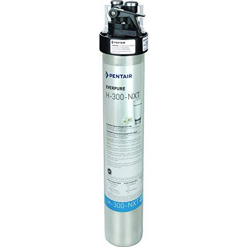 Everpure EV927151 H-300-NXT 음료 용수필터, 물 필터, 정수 필터 시스템, 실버