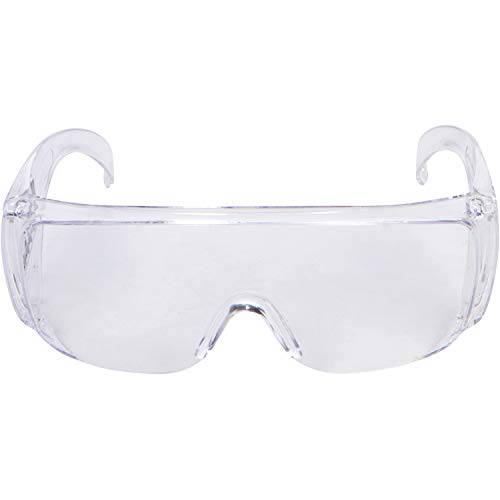Morris PRODUCTS 하이 충격 보안경, Goggles  Fits Over Prescription 글라스  클리어 프레임, 렌즈, 맥스 UV 프로텍트  사이드 보호, Anti-Glare 브로우 방지, 스크레치 방지