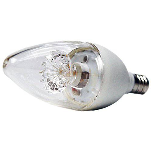 EcoSmart 60W 호환 소프트 화이트 Clear 디머블, 밝기 조절 가능 LED 라이트 Bulbs B11 Candelabra Base (3 Pack)