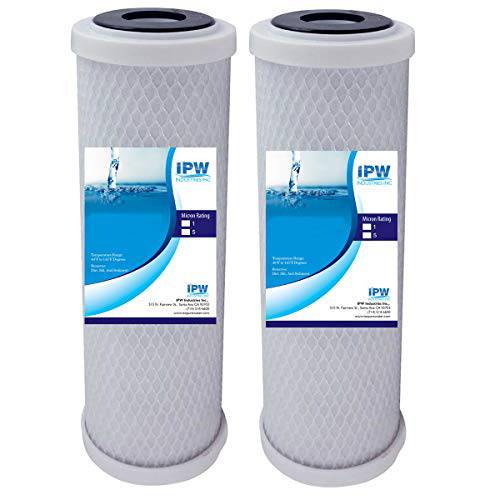IPW Industries Inc 고급 조리대,싱크대,세면대 Water 교체용 필터 호환가능한 to Ecosoft for 사용 인 The 조리대,싱크대,세면대 Ecosoft Water Filters, Pack of 2