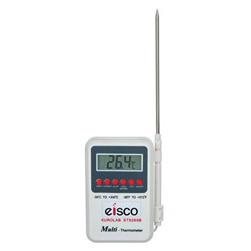 Eisco Labs 디지털 Thermometer, 와이드 Range, -50°C to+ 300°C, 소형,휴대용 with 탐침,탐색기