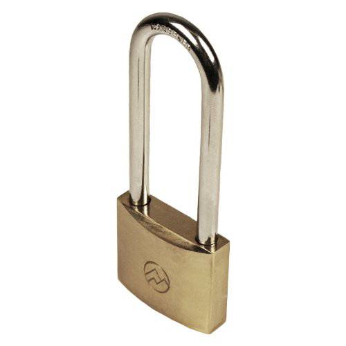 FJM Security Products  마운틴 Series (BP125ALS-51) 솔리드 황동 자물쇠, 1-1/ 4 와이드 키,열쇠 한쌍, 2-1/ 8 롱 걸쇠