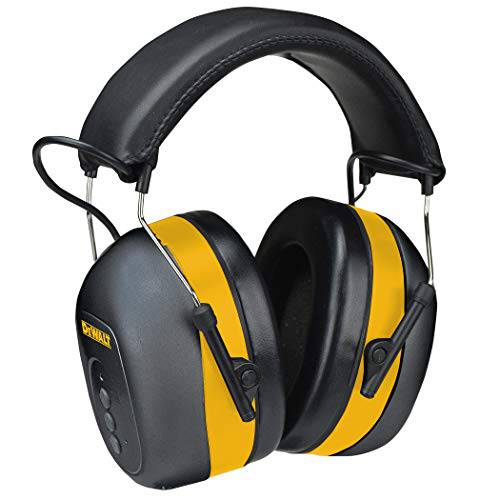 DEWALT 블루투스 청각보호기, 소음 방지기, 헤드폰, Black/ Yellow, Model:DPG17