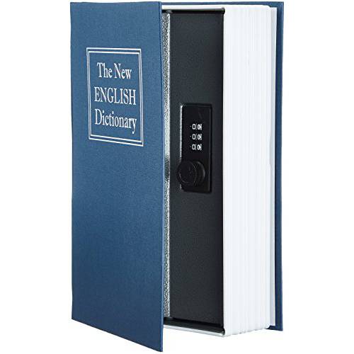 AmazonBasics 책모양 안전 비밀번호 자물쇠,락커,락카 Blue