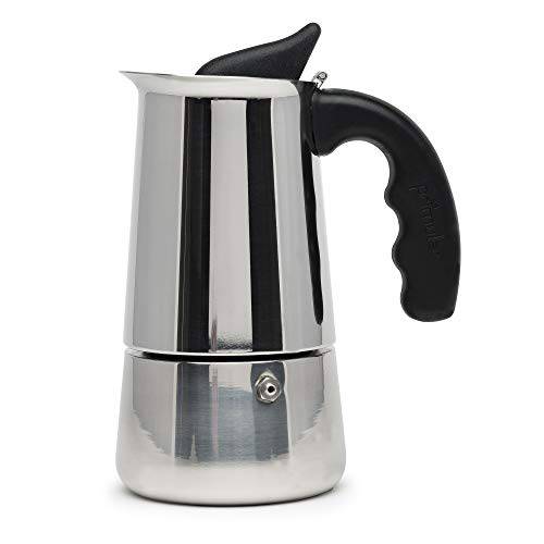 Primula 스테인레스 스틸 스토브톱 에스프레소,커피 커피머신, 커피 캡슐 머신, 커피 메이커, 4-Cup